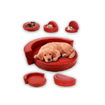 Luxury Dog Bed: 4-in-1 Dog Couch Luxury Dog Sofa Bed for Small and Big Dogs, Deluxe Split Leather Dog Sofa for Large Dogs as Well As Small and Medium Dogs, Elegant Pet Dog Sofa Bed from