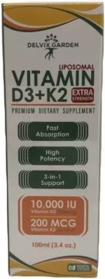 Vitamin D3 K2 Supplement Liquid Drops – 100ml Bone & Heart Health Formula - Image 4