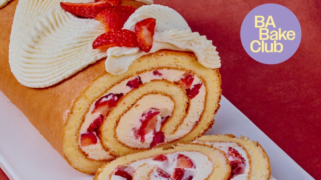 Strawberry Shortcake Roll Recipe | Epicurious