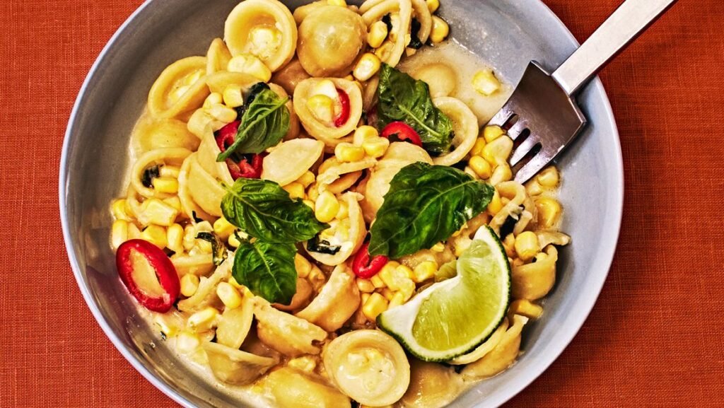 Orecchiette With Fresh Corn Alfredo Recipe