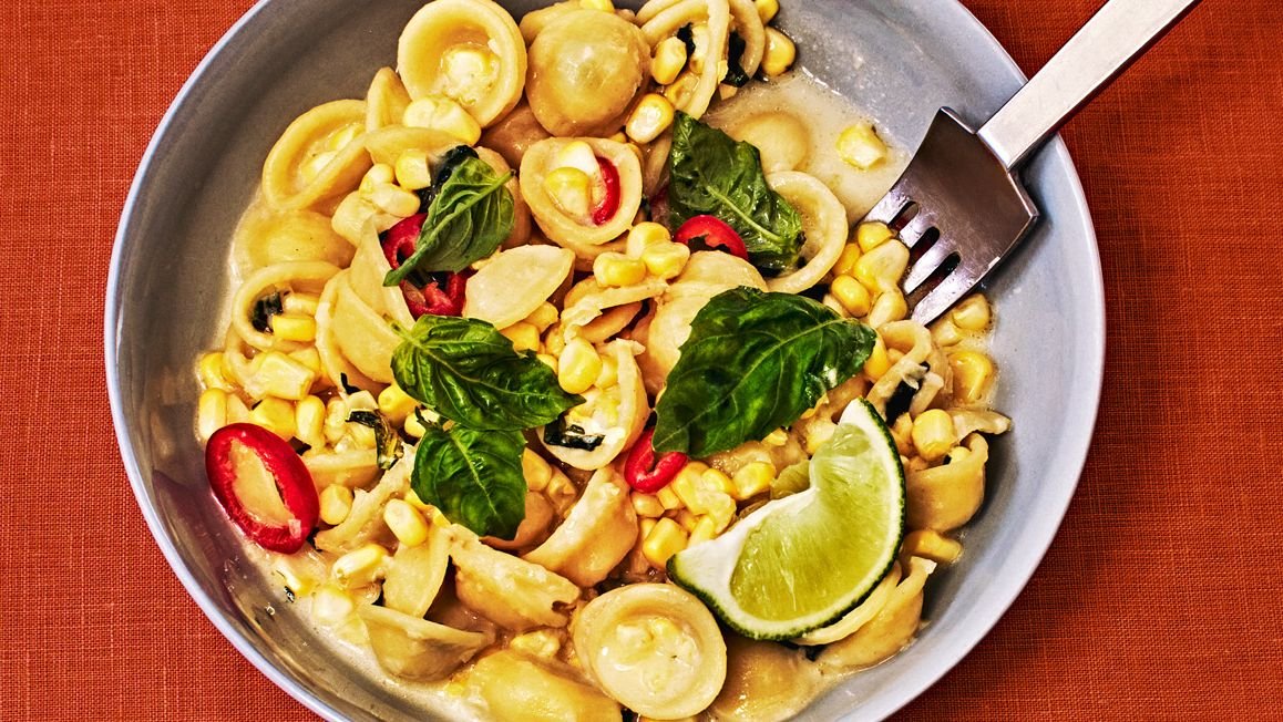 Orecchiette With Fresh Corn Alfredo Recipe