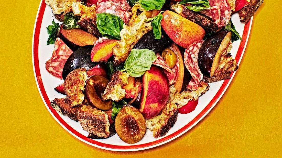 Stone Fruit and Salami Panzanella Recipe